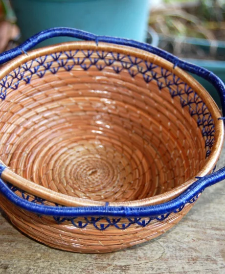 Authentic Traditional Hand-Woven Artisan Basket