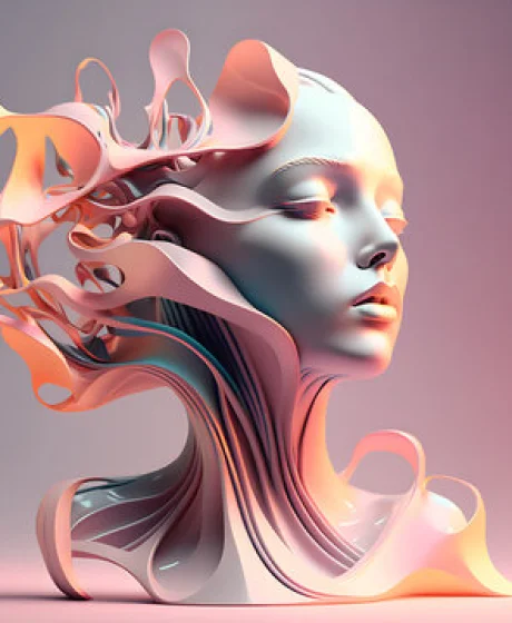 Original Ethereal Aura - Digital Ceramic Sculpture